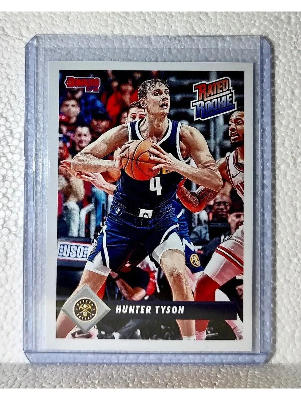 Hunter Tyson 2023-24 Panini NBA #44 Rated Rookie Retro Card Nuggets 1/715